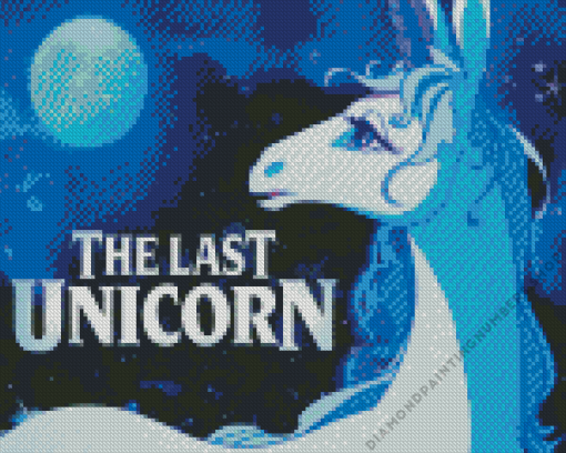 The Last Unicorn Poster Diamond Painting