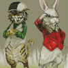 Tiger And Rabbit Diamond Painting