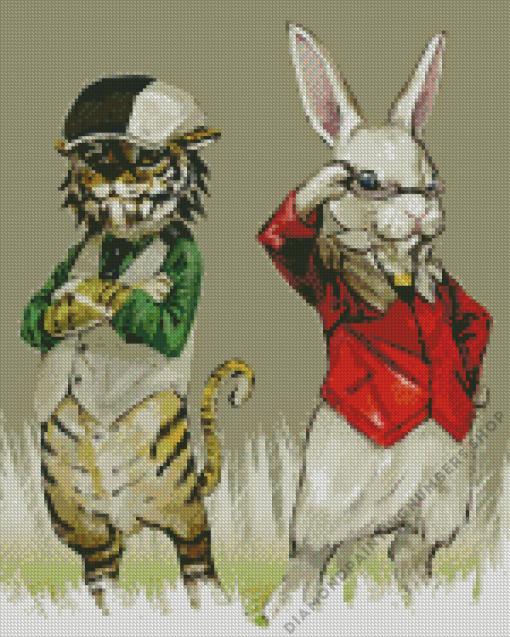 Tiger And Rabbit Diamond Painting