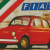 Vintage Fiat 500 Diamond Painting