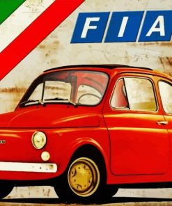 Vintage Fiat 500 Diamond Painting