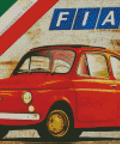 Vintage Fiat 500 Diamond Painting