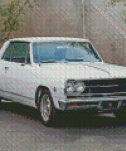 White Chevelle Super Sport Diamond Painting