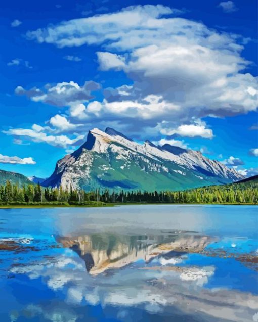 Aesthetic Mount Rundle Diamond Painting