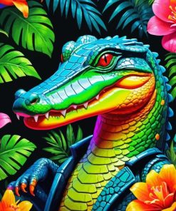 Colorful Alligator Diamond Painting