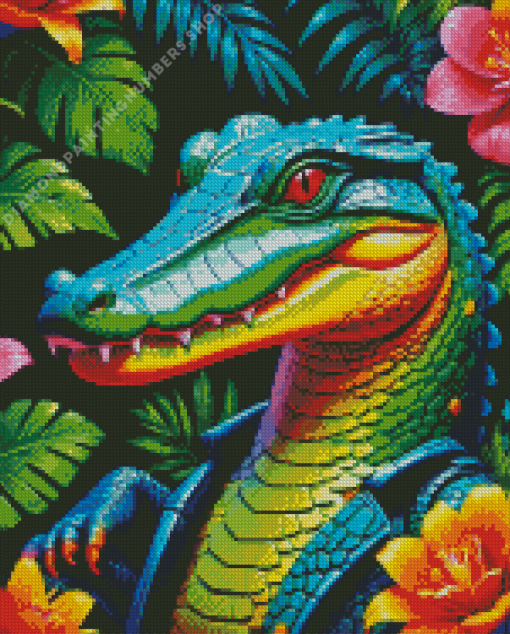 Colorful Alligator Diamond Painting