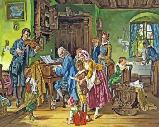 Johann Bach Family Diamond Painting