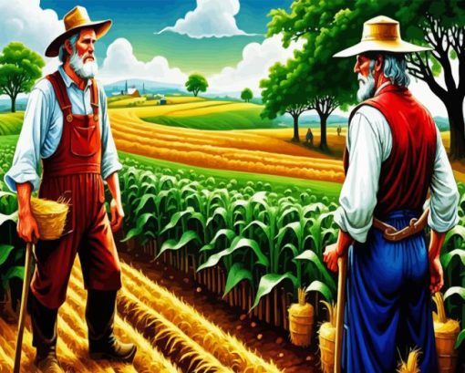 Old Farmers Diamond Painting