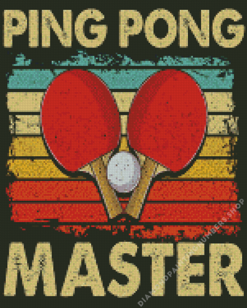 Ping Pong Master Diamond Painting