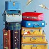 Vintage Suitcases Diamond Painting