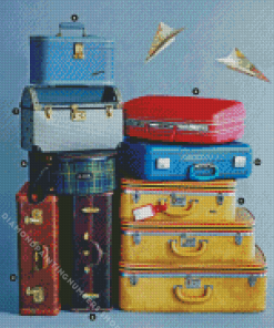 Vintage Suitcases Diamond Painting