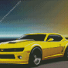 Yellow Camaro Car Diamond Painting