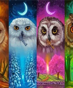 4 seasoned owl diamond paints