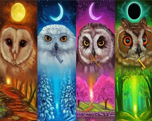 4 seasoned owl diamond paints