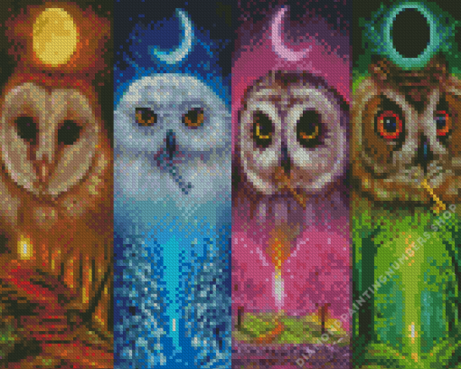 4 seasoned owl diamond paints