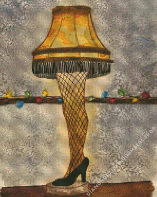 A Christmas story leg lamp diamond paints