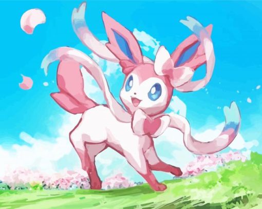 AEtshetic cool Sylveon Diamond Paints