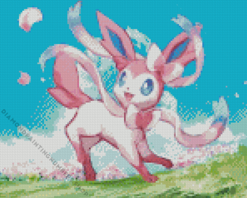 AEtshetic cool Sylveon Diamond Paints