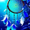 Blue Dream Catcher Diamond Painting