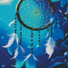 Blue Dream Catcher Diamond Painting