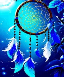 Blue Dream Catcher Diamond Painting