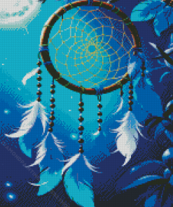 Blue Dream Catcher Diamond Painting