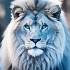 Blue Eyes Snow Lion Diamond Painting