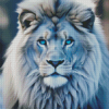 Blue Eyes Snow Lion Diamond Painting