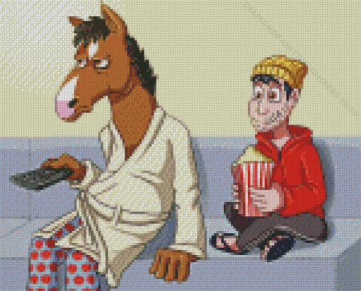 Bojack and Todd Diamond Painting