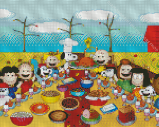 Charlie Brown Thanksgiving Diamond Painting