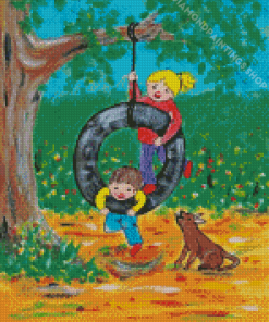 Children at play Diamond Paintings