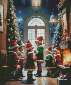 Christmas Children Diamond Painting