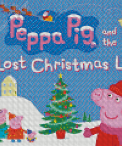 Disney Christmas Peppa Pig Diamond Painting