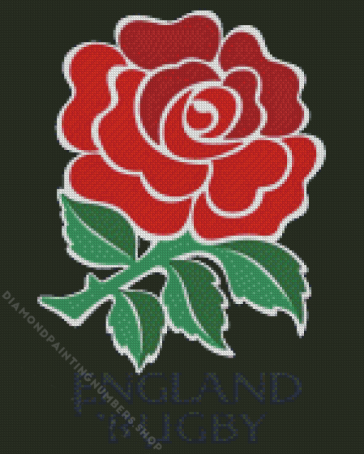 England rugby rose diamond paints