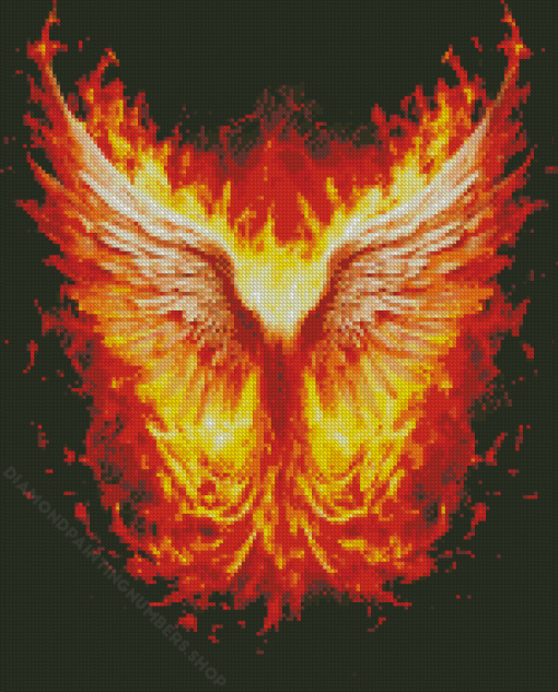 Flame Wings Fire Diamond Painting