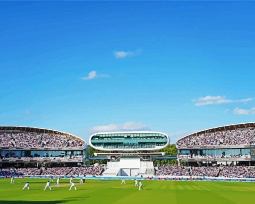 Full Cricket Stadium Diamond Paintings