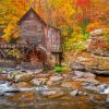 Glade Creek Grist Mill Diamond Painting