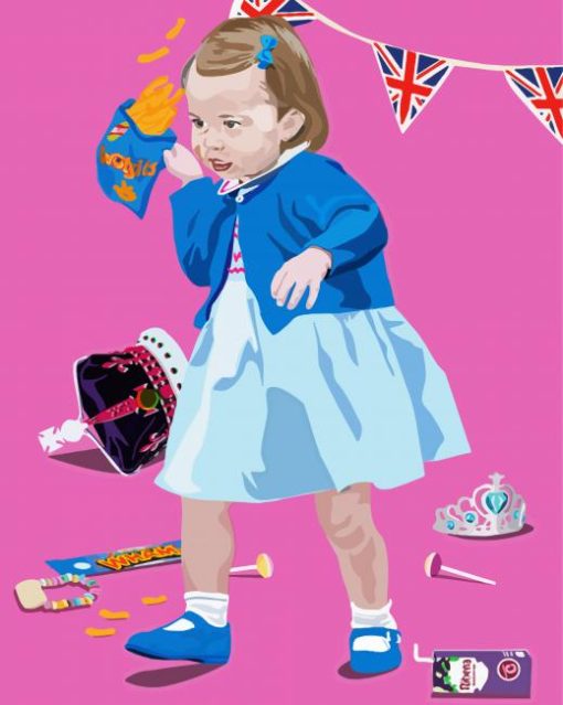 Illustration Princess Charlotte diamond paints