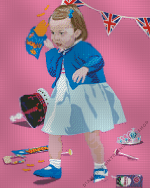 Illustration Princess Charlotte diamond paints