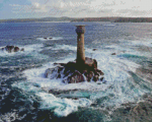 Longships Lighthouse Diamond Painting