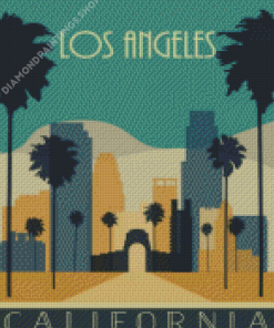 Los Angeles poster Diamond Paintings