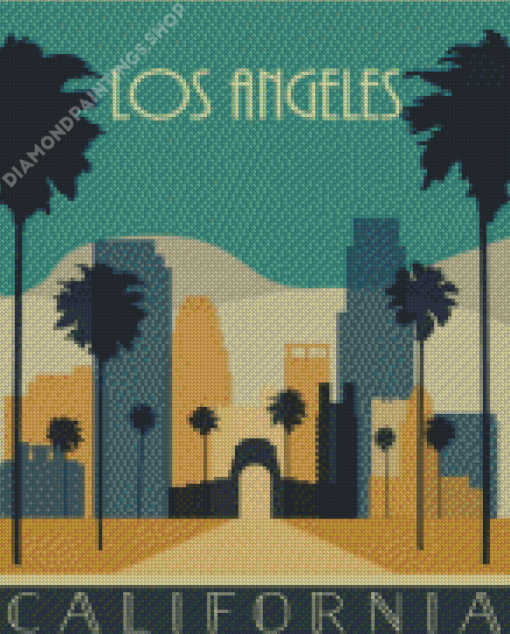 Los Angeles poster Diamond Paintings