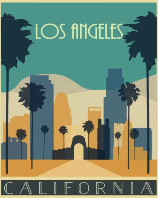 Los Angeles poster Diamond Paintings