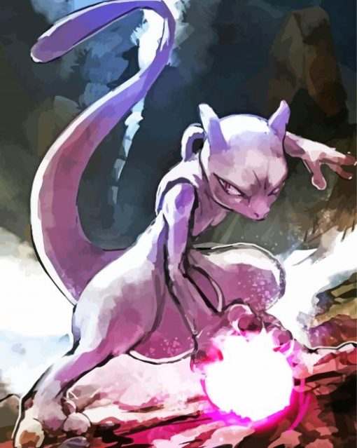 Mewtwo POKEMON Diamond Paints