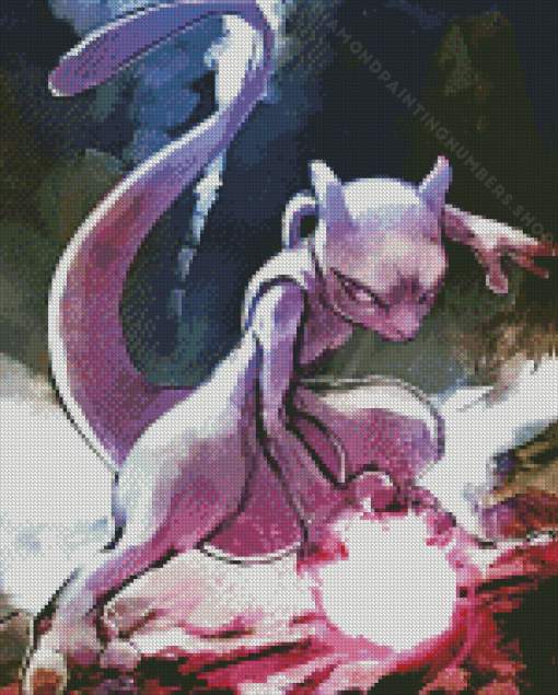 Mewtwo POKEMON Diamond Paints