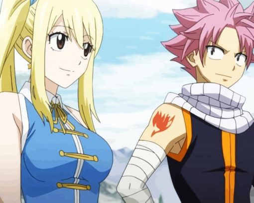 Natsu and Lucy Diamond Dotz