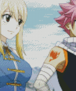 Natsu and Lucy Diamond Dotz