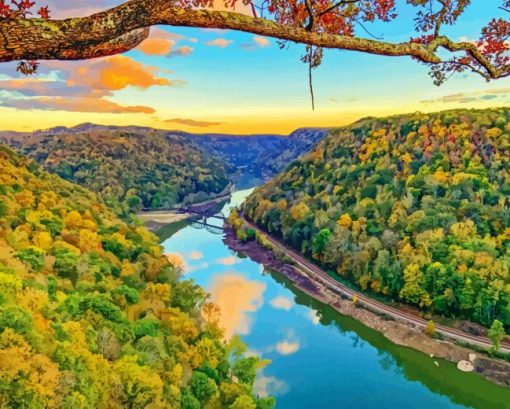 New River Gorge National Park Diamond Painting