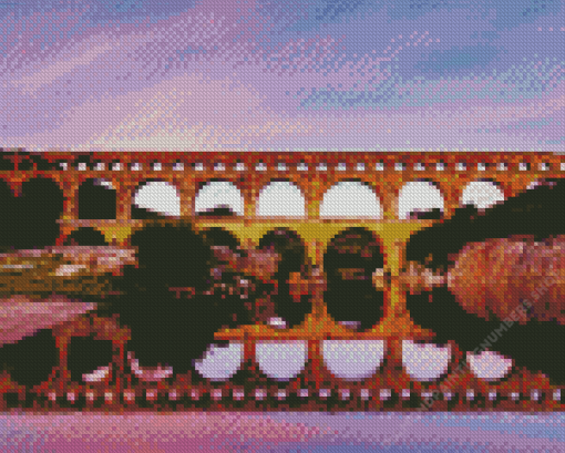 Nimes Pont Du Gard Diamond Painting