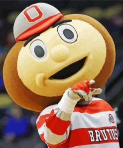 Ohio State Brutus Buckeye Mascot Diamond Paints